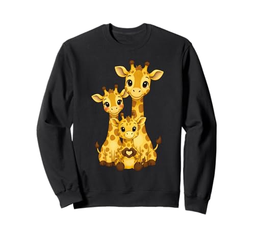 Giraffe mit Herz und Familie | Süße Giraffe mit Mama & Papa Sweatshirt Giraffe mit Herz und Familie | Süße Giraffe mit Mama & Papa Sweatshirt von Giraffe Designer Designs
