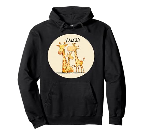 Familie mit Giraffen, für Erwachsene und Kinder Pullover Hoodie Familie mit Giraffen, für Erwachsene und Kinder Pullover Hoodie von Giraffe Family