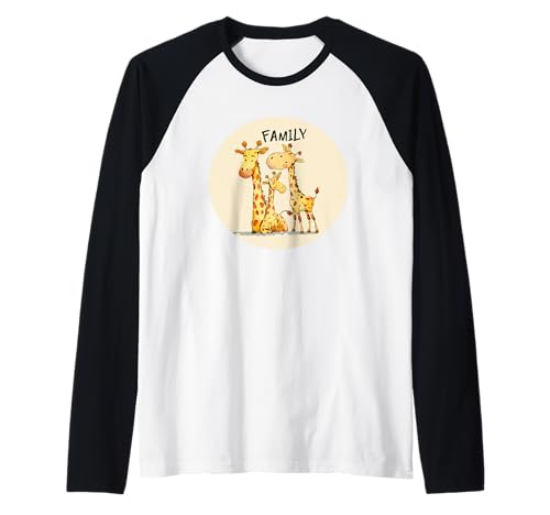 Familie mit Giraffen, für Erwachsene und Kinder Raglan Familie mit Giraffen, für Erwachsene und Kinder Raglan von Giraffe Family
