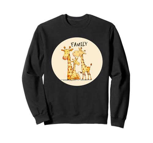 Familie mit Giraffen, für Erwachsene und Kinder Sweatshirt Familie mit Giraffen, für Erwachsene und Kinder Sweatshirt von Giraffe Family