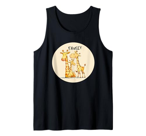 Familie mit Giraffen, für Erwachsene und Kinder Tank Top Familie mit Giraffen, für Erwachsene und Kinder Tank Top von Giraffe Family