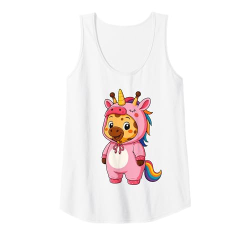 Damen Kawaii Giraffe im Einhorn Kostüm für Mädchen Kinder Einhorn Tank Top Damen Kawaii Giraffe im Einhorn Kostüm für Mädchen Kinder Einhorn Tank Top von Giraffe In Unicorn Costume Kawaii Design