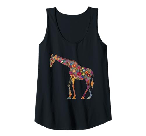 Damen Giraffe, bunt, afrikanisches Tier, Kinder, Mädchen, niedliche Giraffe Tank Top von Giraffe Lover Co.