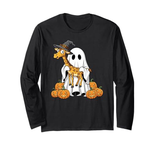 Lustiger Geist Giraffe Kürbis Halloween Kinder Herren Damen Langarmshirt Lustiger Geist Giraffe Kürbis Halloween Kinder Herren Damen Langarmshirt von Giraffe Lovers Cute Halloween Outfits for Boy Girl