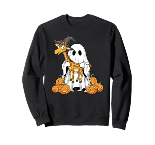 Lustiger Geist Giraffe Kürbis Halloween Kinder Herren Damen Sweatshirt Lustiger Geist Giraffe Kürbis Halloween Kinder Herren Damen Sweatshirt von Giraffe Lovers Cute Halloween Outfits for Boy Girl