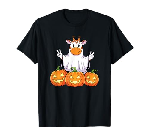Lustige Giraffe Geist Kürbis Boo Halloween Kinder Herren Damen T-Shirt Lustige Giraffe Geist Kürbis Boo Halloween Kinder Herren Damen T-Shirt von Giraffe Lovers Halloween Ghost Pumpkin Outfits