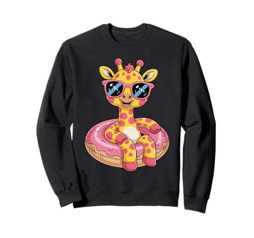Niedliche Giraffe im Urlaub Grafik Sommer für Kinder Mädchen Sweatshirt Niedliche Giraffe im Urlaub Grafik Sommer für Kinder Mädchen Sweatshirt von Giraffe On Vacation Graphic Summer Design