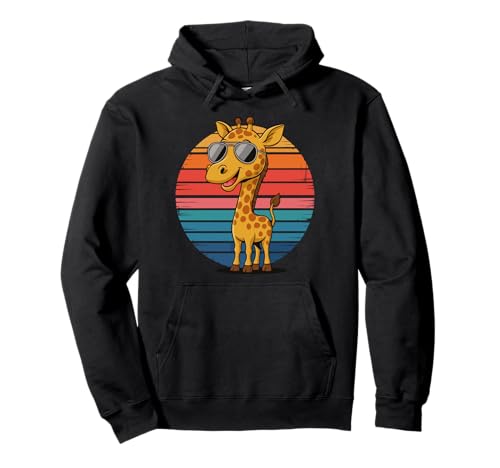 Retro Giraffe in Sonnenbrille Giraffe Vintage Style Herren Damen Pullover Hoodie Retro Giraffe in Sonnenbrille Giraffe Vintage Style Herren Damen Pullover Hoodie von Giraffe Retro Style Design