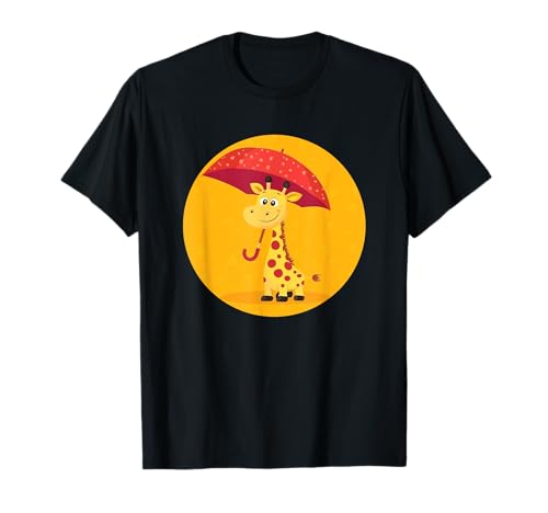 Safari Regenschirm Giraffe Kostüm für Jungen und Mädchen T-Shirt von Giraffe Umbrella