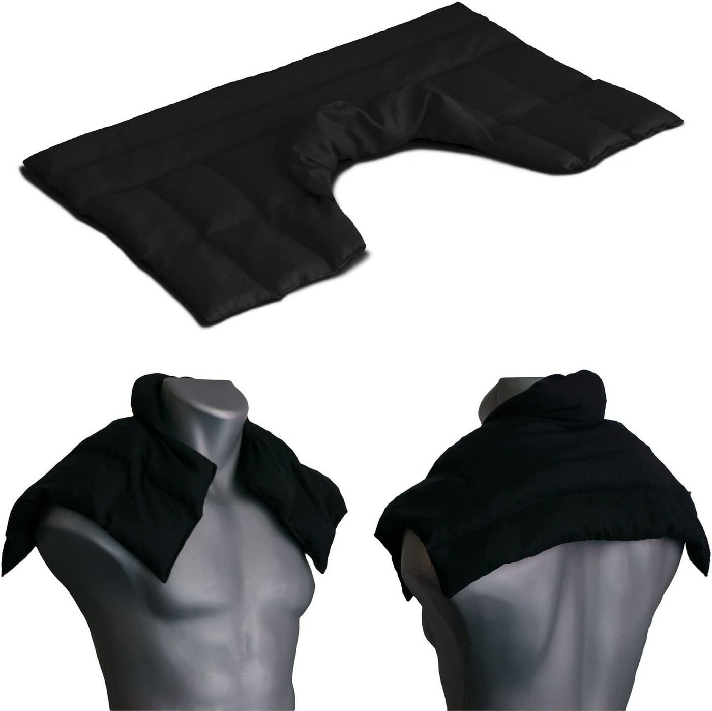 Giraffenland Wärmekissen Bio-Dinkelkissen Schulter-Nackenkissen mit Kragen - Wärme Körnerkissen, Wärmekissen>Mikrowelle/Backofen, Kältekissen>Kühlschrank/Gefriertruhe von Giraffenland