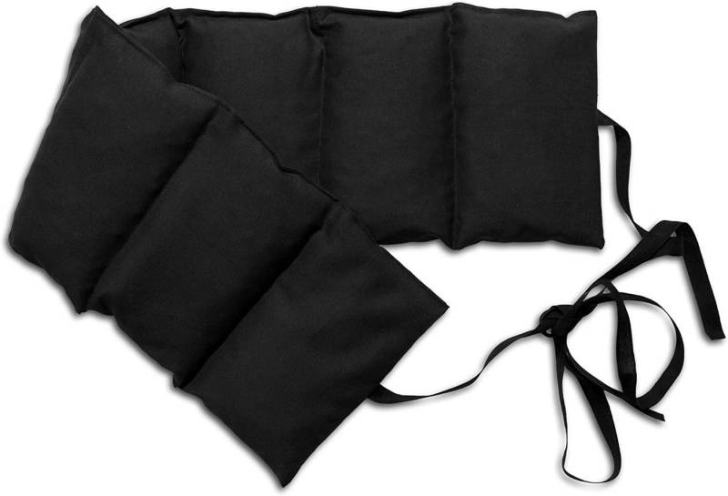 Giraffenland Wärmekissen Johanniskernkissen 7-Kammer mit Band 65x15cm - Wärme Körnerkissen, Wärmekissen>Mikrowelle/Backofen, Kältekissen>Kühlschrank/Gefriertruhe von Giraffenland