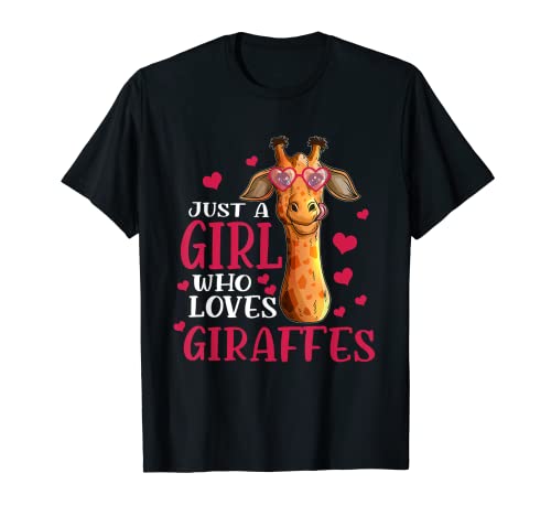 Tierpark Giraffenliebhaber Just a Girl who loves Giraffes T-Shirt Tierpark Giraffenliebhaber Just a Girl who loves Giraffes T-Shirt von Giraffenliebhaber Tierpfleger Safari Nationalpark
