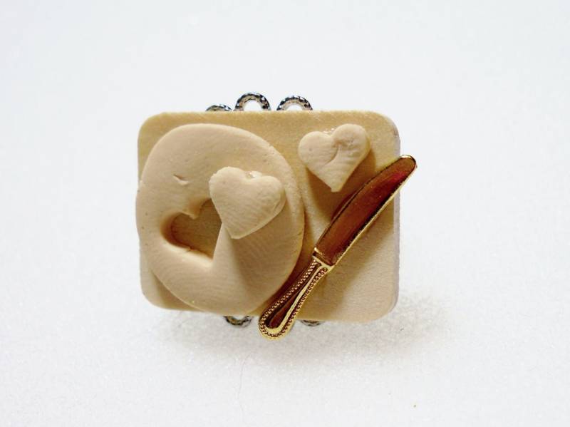 Baking Cookies Ring. Polymer Clay von GiraffesKiss