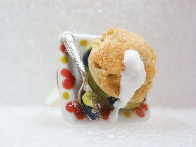 Obst Krümeln Ring. Polymer Clay von GiraffesKiss