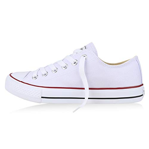 Giralin Damen Schnürstiefeletten Leicht Gefütterte Plateau Stiefeletten Zierperlen Schuhe Boots Schnürboots 172936 Weiss Rotstreifen Lucky 38 von Giralin