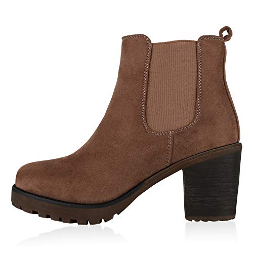 Giralin Damen Schnürstiefeletten Leicht Gefütterte Plateau Stiefeletten Zierperlen Schuhe Schnallen Boots Nieten Schnürboots 179270 Schlamm 39 von Giralin