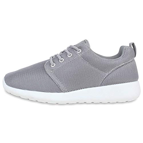 Giralin Damen Sportschuhe Trendfarben Runners Sneakers Laufschuhe 142262 Hellgrau 39 von Giralin