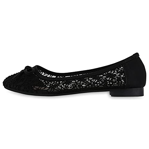 Giralin Klassische Damen Ballerinas Modische Spitzen Flats Schleifen 610205 Schwarz 38 Giralin Klassische Damen Ballerinas Modische Spitzen Flats Schleifen 610205 Schwarz 38 von Giralin