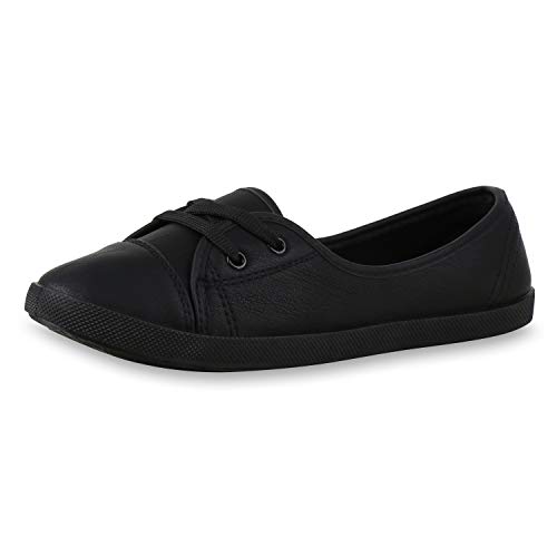 Giralin Sportliche Damen Ballerinas Bequeme Flats Basic 179838 Schwarz Total 36 von Giralin