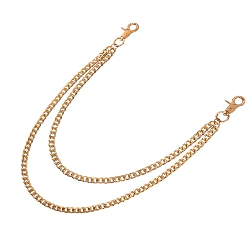 Girinme Hip Hop Wallet Chain - Heavy Duty Keychain for Belt Loops, Jeans & Pocket Use - Unisex Biker Style - Gold von Girinme