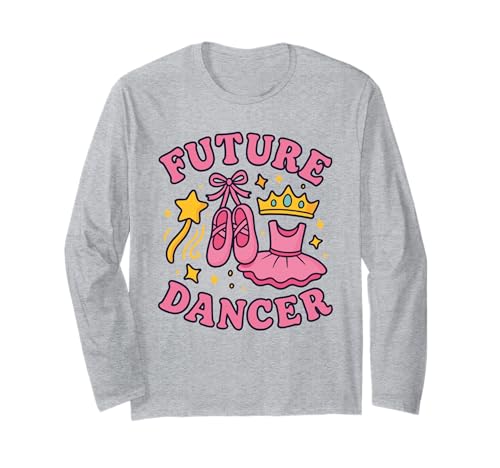 Future Dancer Kinder Ballett Prinzessin Karriere Ballett Liebhaber Mädchen Langarmshirt von Girl Ballerina Future Dancer Princess Dream Wear