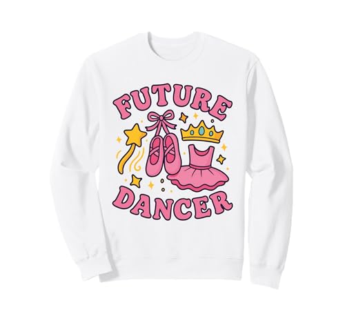 Future Dancer Kinder Ballett Prinzessin Karriere Ballett Liebhaber Mädchen Sweatshirt von Girl Ballerina Future Dancer Princess Dream Wear