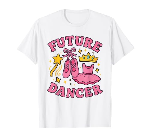 Future Dancer Kinder Ballett Prinzessin Karriere Ballett Liebhaber Mädchen T-Shirt von Girl Ballerina Future Dancer Princess Dream Wear