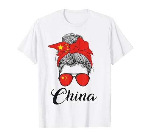 Mädchen China Flagge T-Shirt Mädchen China Flagge T-Shirt von Girl China Flag
