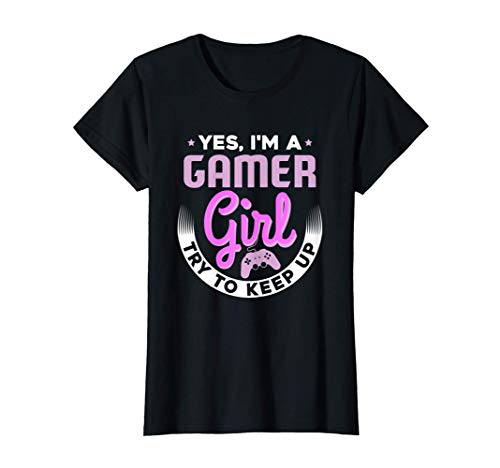 Gamer Girl Geschenk für Mädchen die Videospiele spielen T-Shirt von Girl Gamer Geschenk