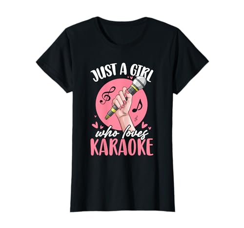 Nur EIN Mädchen, das Karaoke liebt Lustige singende Karaoke-Mädchen T-Shirt Nur EIN Mädchen, das Karaoke liebt Lustige singende Karaoke-Mädchen T-Shirt von Girl Karaoke Tees