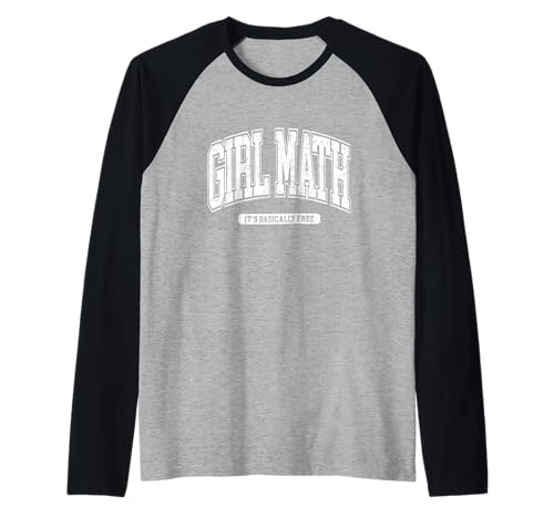 Retro Girl Math Es ist im Grunde eine kostenlose Girl Math University Raglan Retro Girl Math Es ist im Grunde eine kostenlose Girl Math University Raglan von Girl Math It's Basically Free Girl Math University