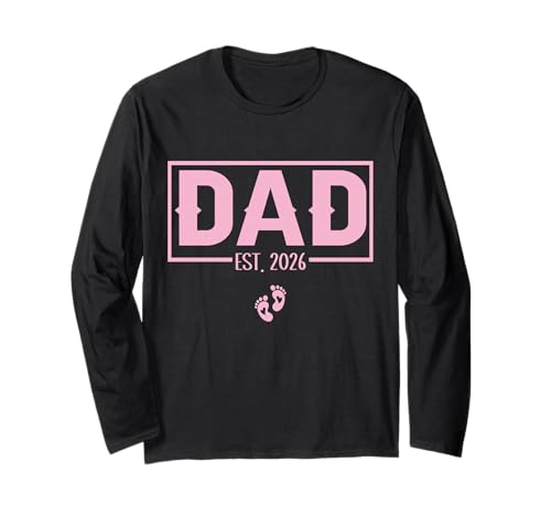 Mädchen Papa Est 2026 Wird zum ersten Mal Mädchen Papa Neuer Papa Vater Langarmshirt Mädchen Papa Est 2026 Wird zum ersten Mal Mädchen Papa Neuer Papa Vater Langarmshirt von Girl Newborn 2026 loading New Dad Mom 2026