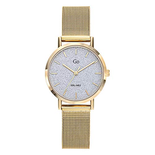 Girl Only Damen Armbanduhr Gold Analog 695940 GO mit Edelstahlarmband UGO695940 Analoguhr von GO Girl Only