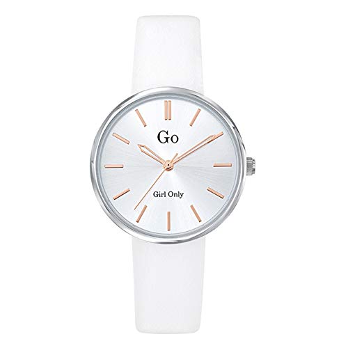 Go Girl Montre Femme Acier Cuir Blanc 699313 von GO Girl Only