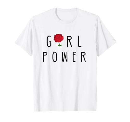 Girl Power Flower Power Weibliche Gleichheit Feministisches T-Shirt von Girl Power Feminine Tees
