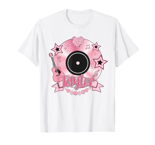Mädchen Retro Taylor Vorname personalisiert Groovy 80er Jahre T-Shirt Mädchen Retro Taylor Vorname personalisiert Groovy 80er Jahre T-Shirt von Girl Retro Taylor First Name Personalized Apparel