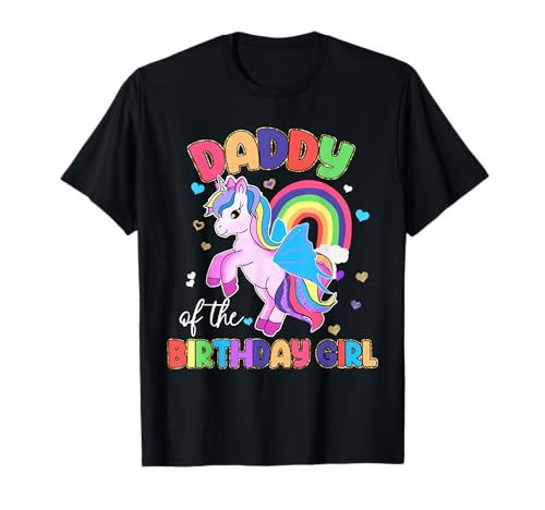 Dad of The Birthday Girl Matching Family Birthday T-Shirt Dad of The Birthday Girl Matching Family Birthday T-Shirt von Girl Unicorn Birthday Family Tees