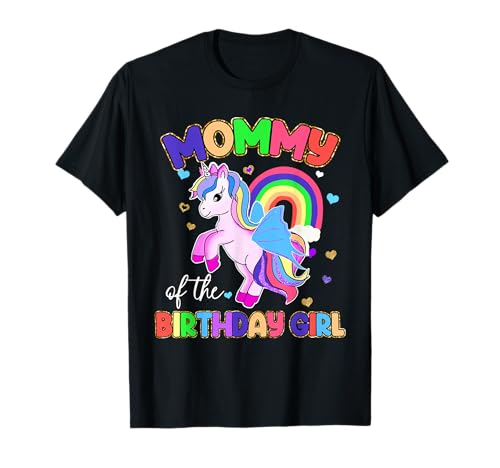 Mom of The Birthday Girl Matching Family Birthday T-Shirt von Girl Unicorn Birthday Family Tees