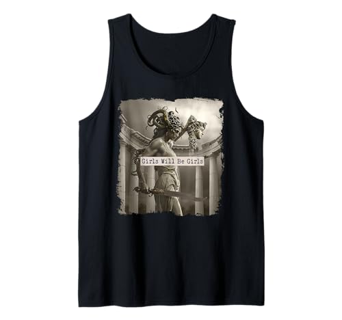 Girl Will Be Mädchenhemden Medusa Feminist Damen Tank Top Girl Will Be Mädchenhemden Medusa Feminist Damen Tank Top von Girl Will Be Girls Shirts Family Decorations