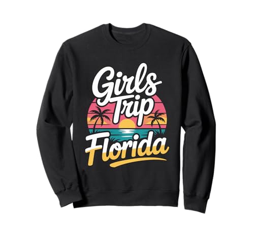 Girl's Trip Florida Sister Damen Mädchen Beste Krawatten Miami Vacay Sweatshirt Girl's Trip Florida Sister Damen Mädchen Beste Krawatten Miami Vacay Sweatshirt von Girl's Vacation Matching Group