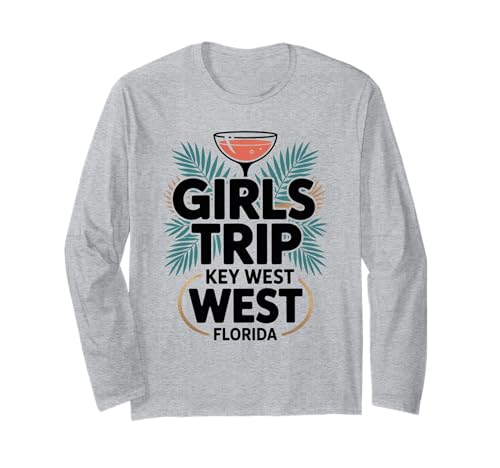 Girl's Trip Key West Beste Damenunterwäsche für Mädchen Florida Vacay Langarmshirt von Girl's Vacation Matching Group