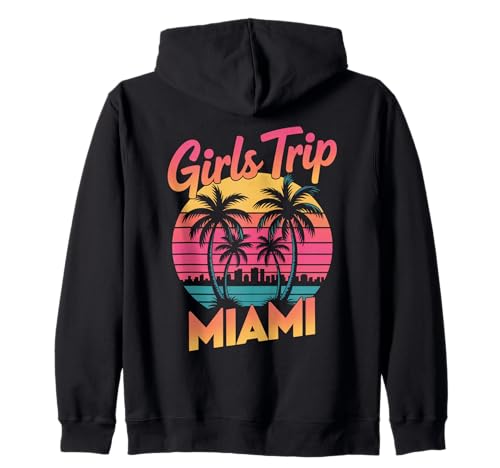 Girl's Trip Miami Besties für Damen South Beach Florida Vacay Kapuzenjacke Girl's Trip Miami Besties für Damen South Beach Florida Vacay Kapuzenjacke von Girl's Vacation Matching Group