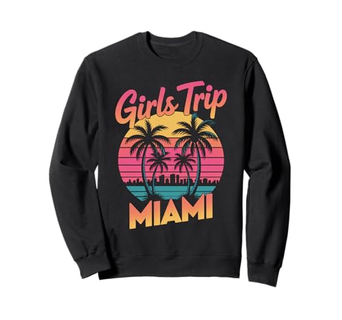 Girl's Trip Miami Besties für Damen South Beach Florida Vacay Sweatshirt Girl's Trip Miami Besties für Damen South Beach Florida Vacay Sweatshirt von Girl's Vacation Matching Group