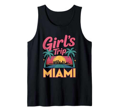Girl's Trip Miami Besties für Damen South Beach Florida Vacay Tank Top Girl's Trip Miami Besties für Damen South Beach Florida Vacay Tank Top von Girl's Vacation Matching Group