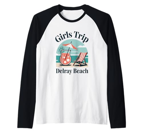 Mädchenreise Delray Beach Girls Travel Crew Florida Besties Raglan Mädchenreise Delray Beach Girls Travel Crew Florida Besties Raglan von Girl's Vacation Matching Group