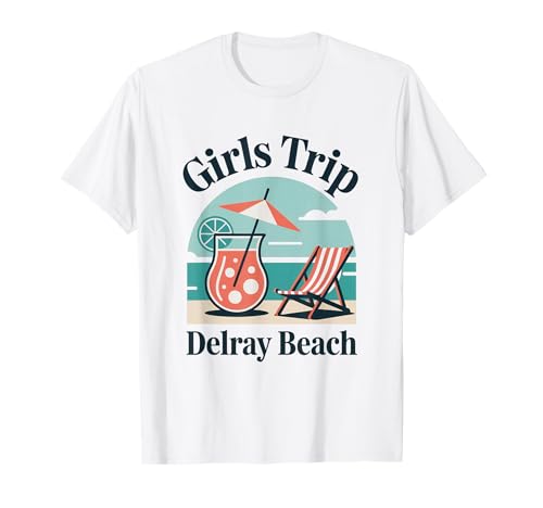 Mädchenreise Delray Beach Girls Travel Crew Florida Besties T-Shirt Mädchenreise Delray Beach Girls Travel Crew Florida Besties T-Shirt von Girl's Vacation Matching Group