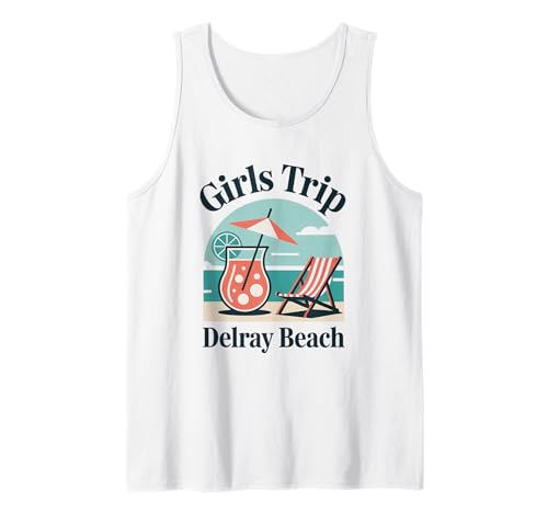 Mädchenreise Delray Beach Girls Travel Crew Florida Besties Tank Top Mädchenreise Delray Beach Girls Travel Crew Florida Besties Tank Top von Girl's Vacation Matching Group