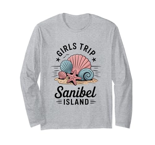 Mädchenreise Sanibel Island Girls Travel Crew Florida Besties Langarmshirt Mädchenreise Sanibel Island Girls Travel Crew Florida Besties Langarmshirt von Girl's Vacation Matching Group