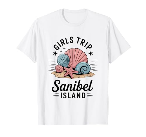 Mädchenreise Sanibel Island Girls Travel Crew Florida Besties T-Shirt Mädchenreise Sanibel Island Girls Travel Crew Florida Besties T-Shirt von Girl's Vacation Matching Group