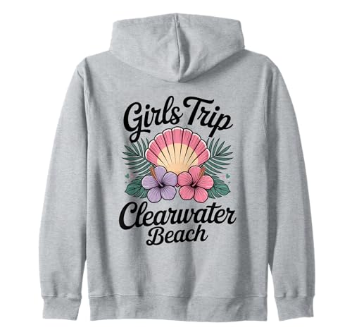 Reise für Mädchen Clearwater Beach Florida Travel Crew Besties Kapuzenjacke Reise für Mädchen Clearwater Beach Florida Travel Crew Besties Kapuzenjacke von Girl's Vacation Matching Group